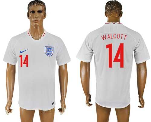 England #14 Walcott Home Thai Version Soccer Country Jersey