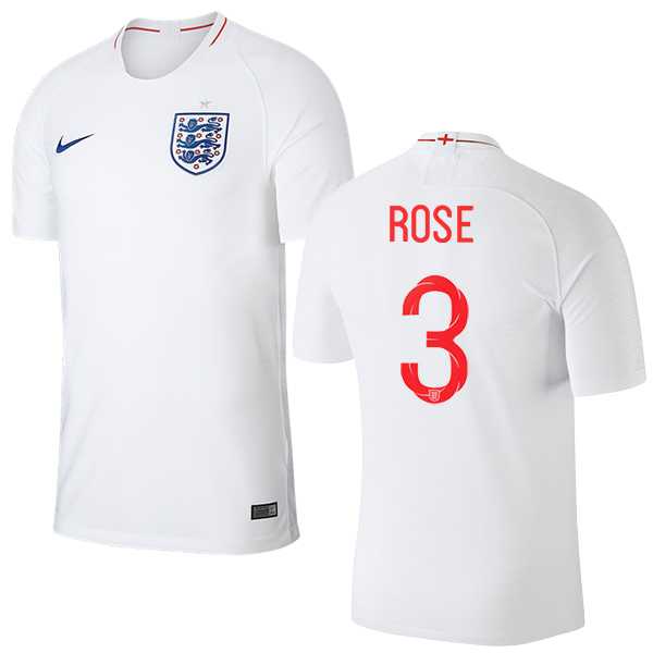England #3 Rose Home Thai Version Soccer Country Jersey