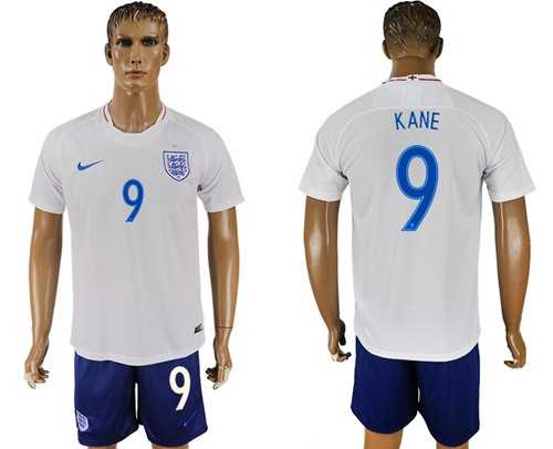 England #9 Kane Home Soccer Country Jersey