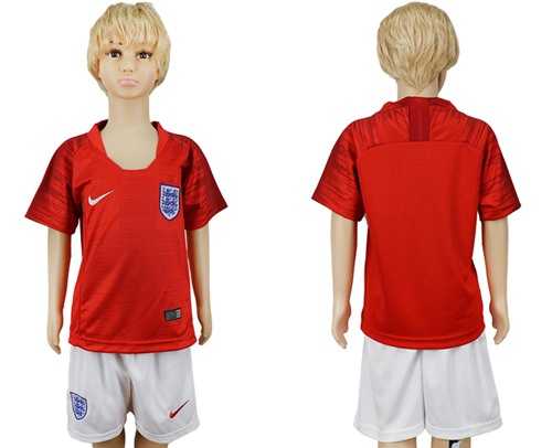 England Blank Away Kid Soccer Country Jersey