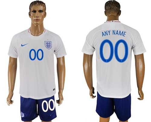 England Personalized Home Soccer Country Jersey
