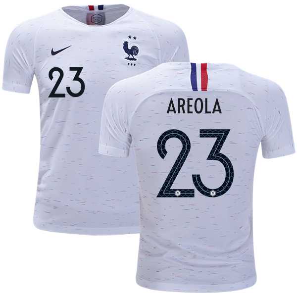 France #23 Areola Away Kid Soccer Country Jersey