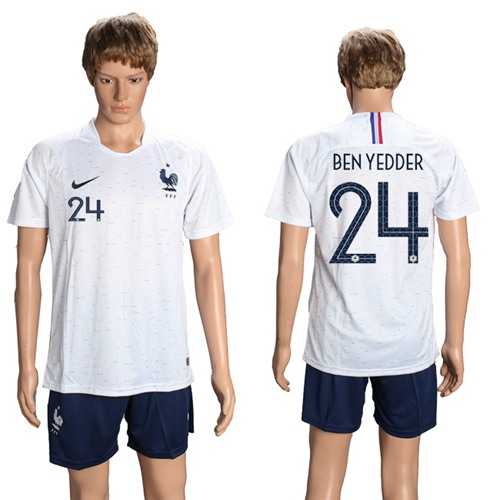 France #24 Ben Yedder Away Soccer Country Jersey