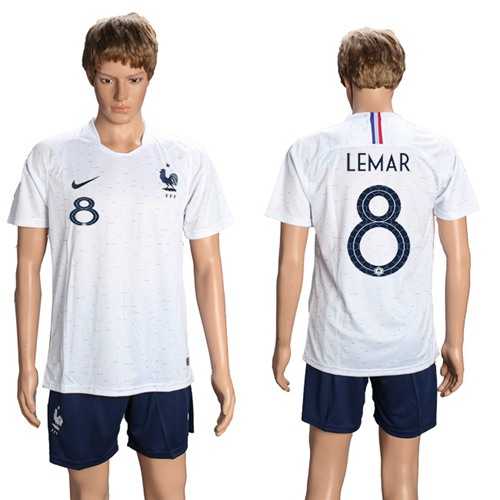 France #8 Lemar Away Soccer Country Jersey