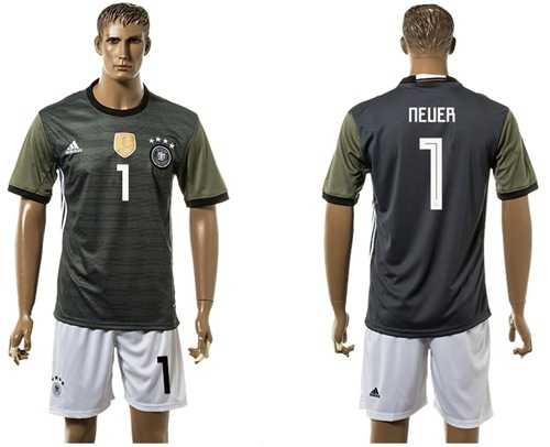 Germany #1 Neuer Away Soccer Country Jersey