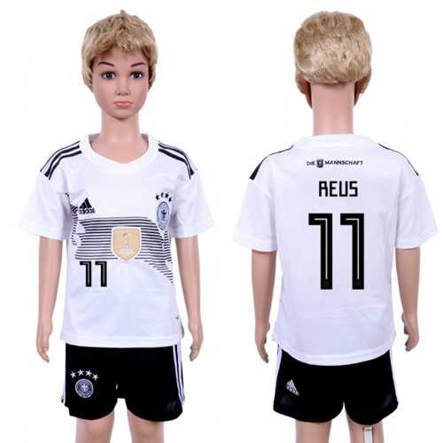 Germany #11 Reus Home Kid Soccer Country Jersey
