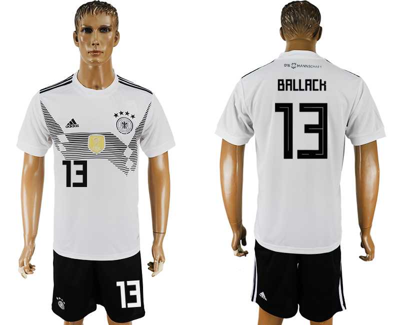 Germany #13 BALLACK Home 2018 FIFA World Cup Soccer Jersey