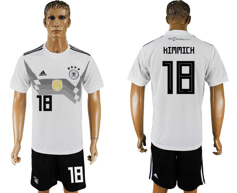 Germany #18 KIMMICH Home 2018 FIFA World Cup Soccer Jersey