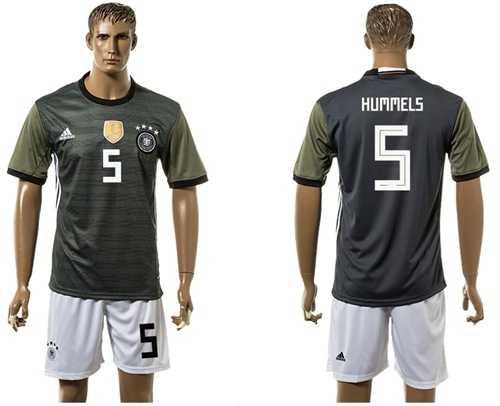 Germany #5 Hummels Away Soccer Country Jersey