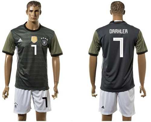 Germany #7 Draxler Away Soccer Country Jersey