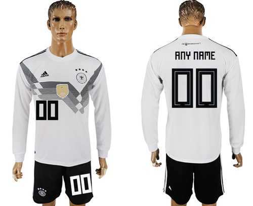 Germany Personalized Home Long Sleeves Soccer Country Jersey