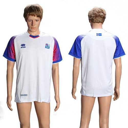 Iceland Blank Away Soccer Country Jersey