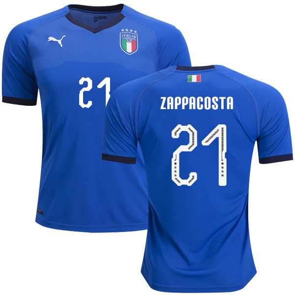 Italy #21 Zappacosta Home Soccer Country Jersey