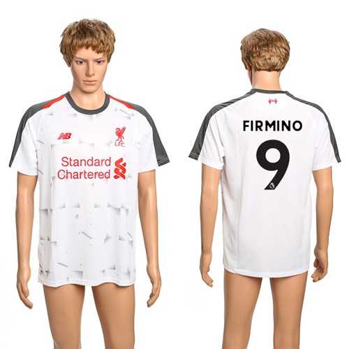 Liverpool #9 Firmino Away Soccer Club Jersey