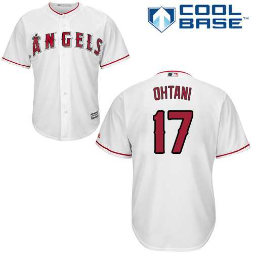 Los Angeles Angels Of Anaheim #17 Shohei Ohtani White New Cool Base Stitched MLB