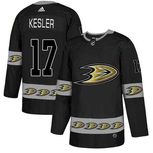 Men's Adidas Anaheim Ducks #17 Ryan Kesler Black Authentic Team Logo Fashion Stitched NHL Jersey