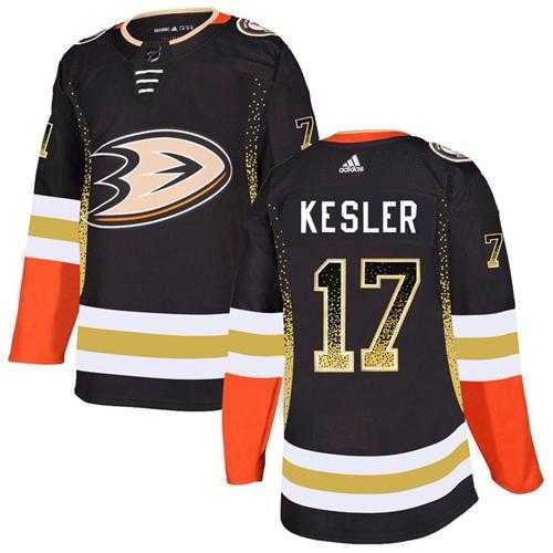 Men's Adidas Anaheim Ducks #17 Ryan Kesler Black Home Authentic Drift Fashion Stitched NHL Jersey