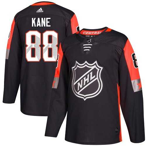 Men's Adidas Chicago Blackhawks #88 Patrick Kane Black 2018 All-Star Central Division Authentic Stitched NHL