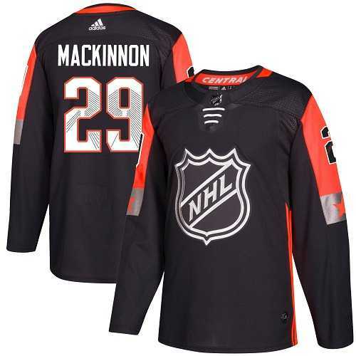 Men's Adidas Colorado Avalanche #29 Nathan MacKinnon Black 2018 All-Star Central Division Authentic Stitched NHL