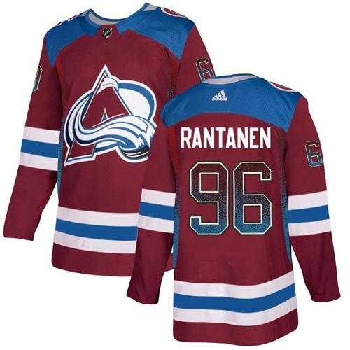 Men's Adidas Colorado Avalanche #96 Mikko Rantanen Burgundy Home Authentic Drift Fashion Stitched NHL Jersey
