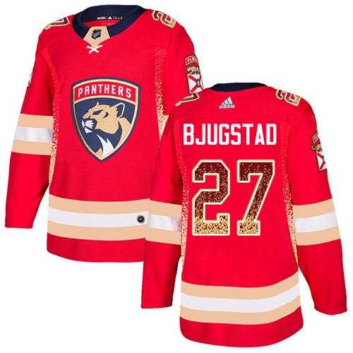 Men's Adidas Florida Panthers #27 Nick Bjugstad Red Home Authentic Drift Fashion Stitched NHL Jersey