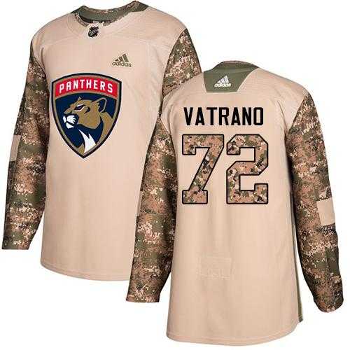 Men's Adidas Florida Panthers #72 Frank Vatrano Camo Authentic 2017 Veterans Day Stitched NHL Jersey