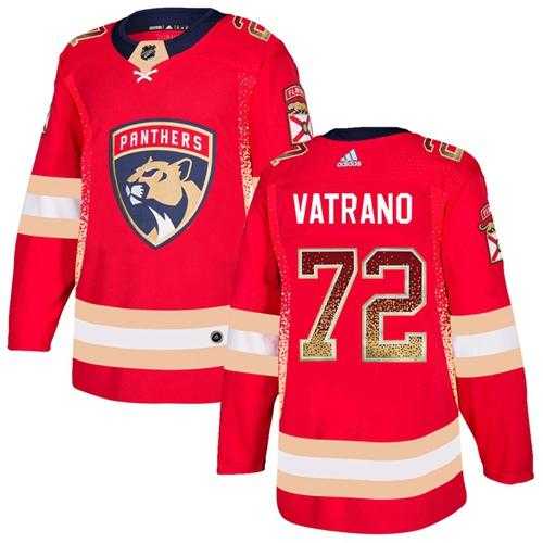 Men's Adidas Florida Panthers #72 Frank Vatrano Red Home Authentic Drift Fashion Stitched NHL Jersey
