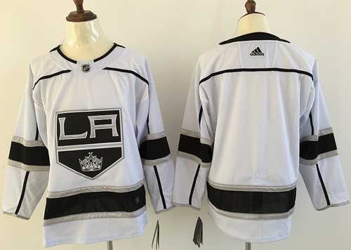 Men's Adidas Los Angeles Kings Blank White Road Authentic Stitched NHL