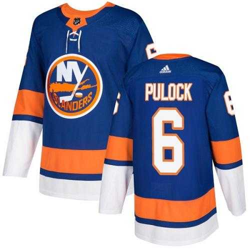 Men's Adidas New York Islanders #6 Ryan Pulock Royal Blue Home Authentic Stitched NHL Jersey