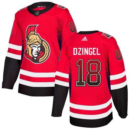 Men's Adidas Ottawa Senators #18 Ryan Dzingel Red Home Authentic Drift Fashion Stitched NHL Jersey