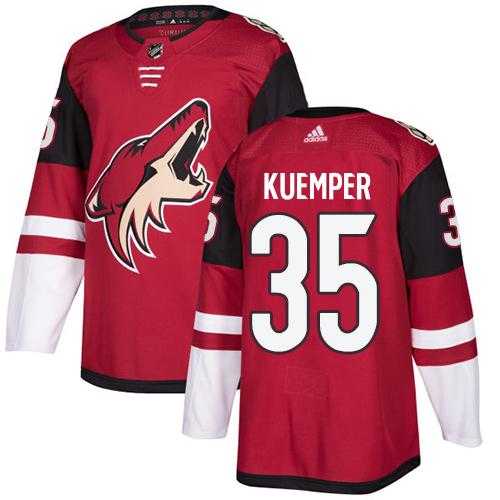 Men's Adidas Phoenix Coyotes #35 Darcy Kuemper Maroon Home Authentic Stitched NHL Jersey