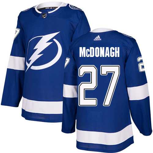 Men's Adidas Tampa Bay Lightning #27 Ryan McDonagh Blue Home Authentic Stitched NHL Jersey