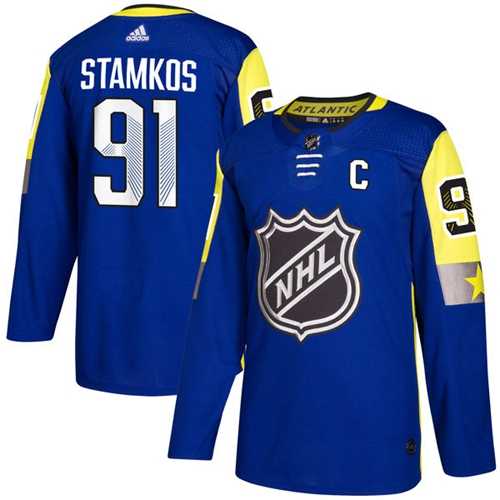 Men's Adidas Tampa Bay Lightning #91 Steven Stamkos Royal 2018 All-Star Atlantic Division Authentic Stitched NHL