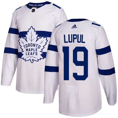 Men's Adidas Toronto Maple Leafs #19 Joffrey Lupul White Authentic 2018 Stadium Series Stitched NHL Jersey