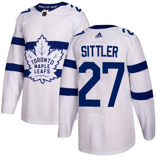 Men's Adidas Toronto Maple Leafs #27 Darryl Sittler White Authentic 2018 Stadium Series Stitched NHL Jersey