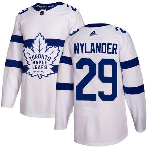 Men's Adidas Toronto Maple Leafs #29 William Nylander White Authentic 2018 Stadium Series Stitched NHL Jersey