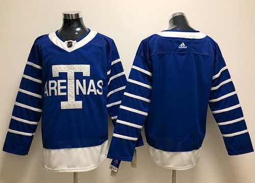 Men's Adidas Toronto Maple Leafs Blank Blue Authentic 1918 Arenas Throwback Stitched NHL Men's Adidas Toronto Maple Leafs Blank Blue Authentic 1918 Arenas Throwback Stitched NHL