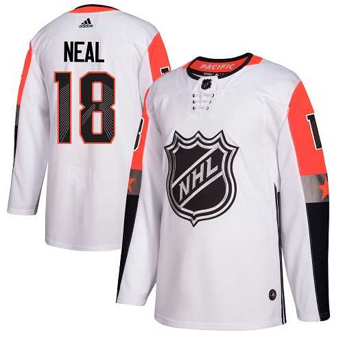 Men's Adidas Vegas Golden Knights #18 James Neal White 2018 All-Star Pacific Division Authentic Stitched NHL