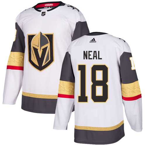 Men's Adidas Vegas Golden Knights #18 James Neal White Road Authentic Stitched NHL