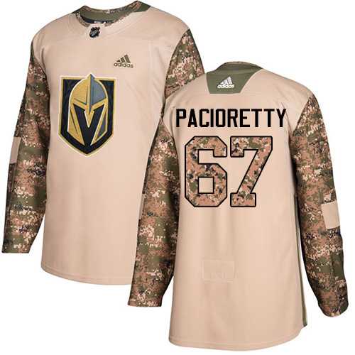 Men's Adidas Vegas Golden Knights #67 Max Pacioretty Camo Authentic 2017 Veterans Day Stitched NHL Jersey