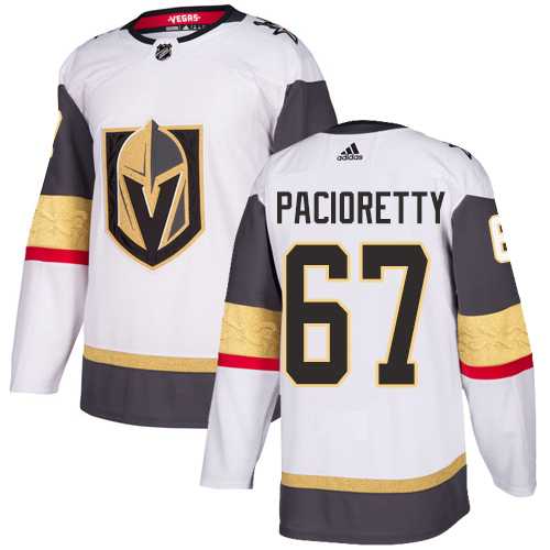 Men's Adidas Vegas Golden Knights #67 Max Pacioretty White Road Authentic Stitched NHL Jersey