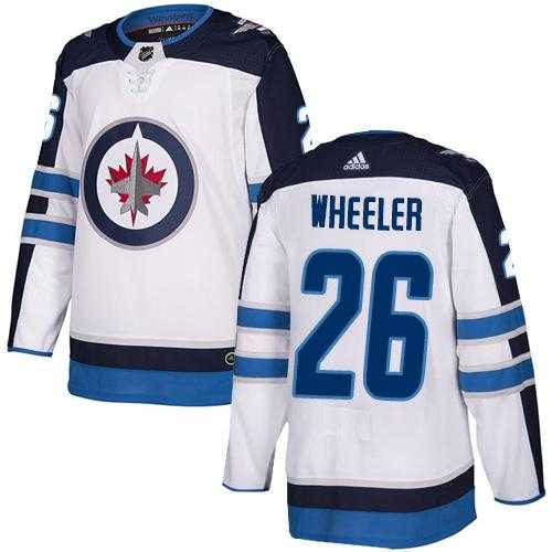 Men's Adidas Winnipeg Jets #26 Blake Wheeler White Road Authentic Stitched NHL Jersey
