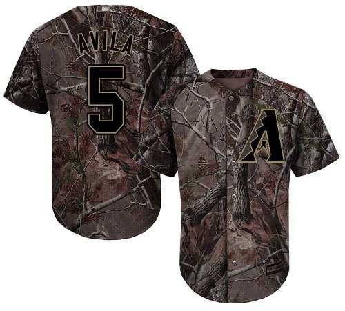 Men's Arizona Diamondbacks #5 Alex Avila Camo Realtree Collection Cool Base Stitched MLB