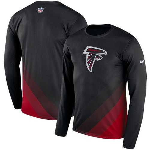 Men's Atlanta Falcons Nike Black Sideline Legend Prism Performance Long Sleeve T-Shirt