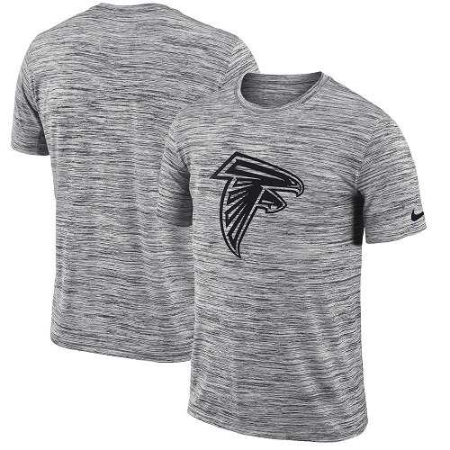 Men's Atlanta Falcons Nike Heathered Black Sideline Legend Velocity Travel Performance T-Shirt