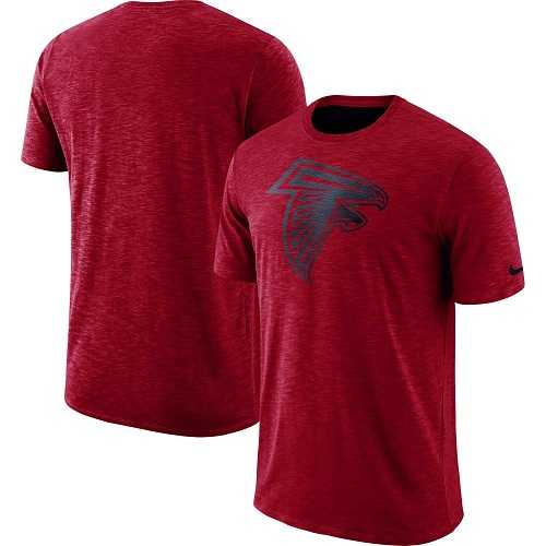 Men's Atlanta Falcons Nike Red Sideline Cotton Slub Performance T-Shirt
