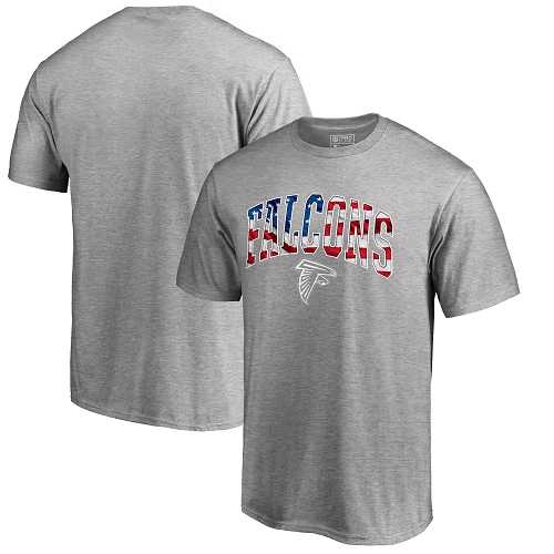 Men's Atlanta Falcons Pro Line by Fanatics Branded Heathered Gray Banner Wave T-Shirt
