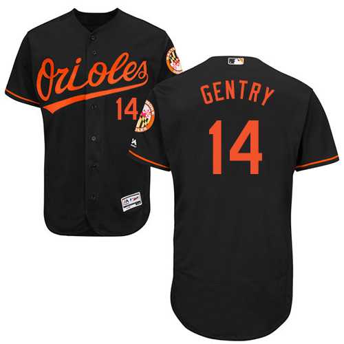 Men's Baltimore Orioles #14 Craig Gentry Black Flexbase Authentic Collection Stitched MLB