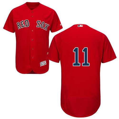Men's Boston Red Sox #11 Rafael Devers Red Flexbase Authentic Collection Stitched MLB