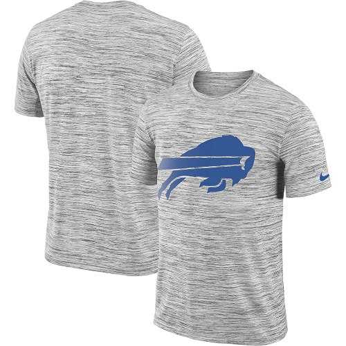 Men's Buffalo Bills Nike Heathered Black Sideline Legend Velocity Travel Performance T-Shirt